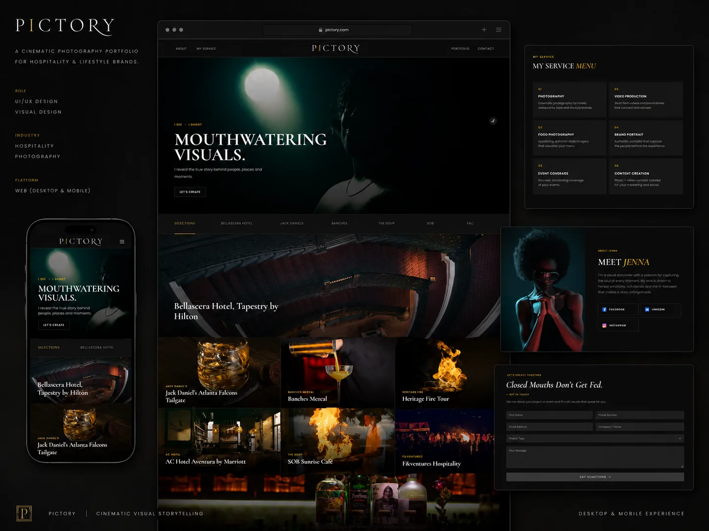 Pictory homepage: Mouthwatering visuals