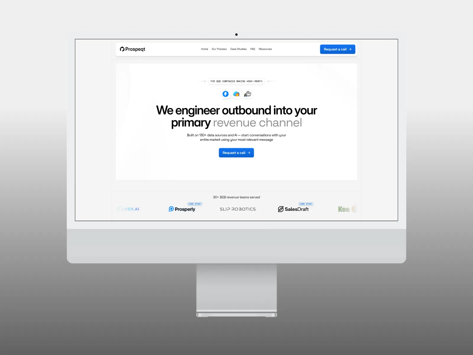 Prospeqt: A conversion-focused redesign for a B2B outbound agency.